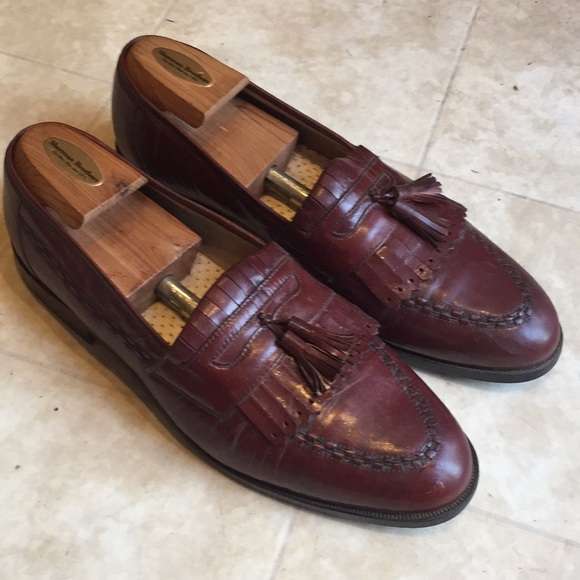 stacy adams burgundy loafers